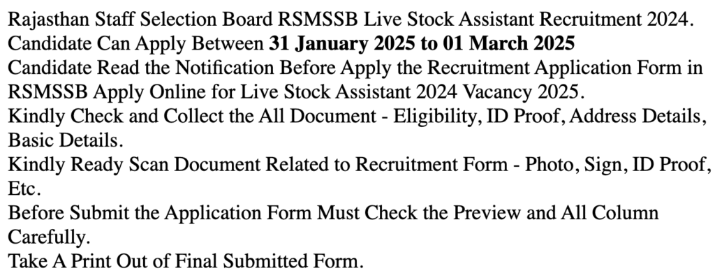 Rajasthan selection Board
